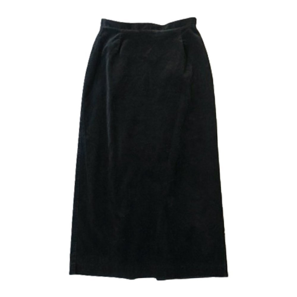 Vintage pencil fitted velvet skirt with bow - Picture 10 of 15